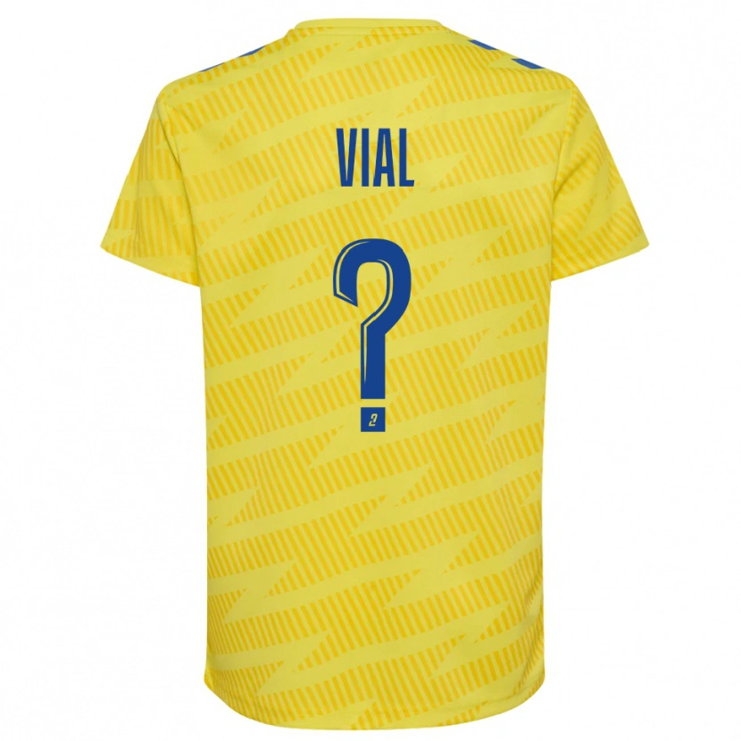 Danxen Men Lorik Vial #0 Yellow Blue Goalkeeper Jersey 2025/26 T-Shirt