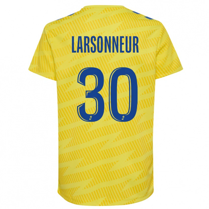 Danxen Men Gautier Larsonneur #30 Yellow Blue Goalkeeper Jersey 2025/26 T-Shirt