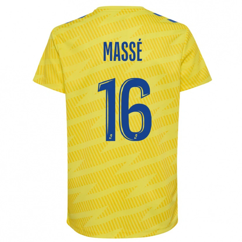 Danxen Men Maël Massé #16 Yellow Blue Goalkeeper Jersey 2025/26 T-Shirt