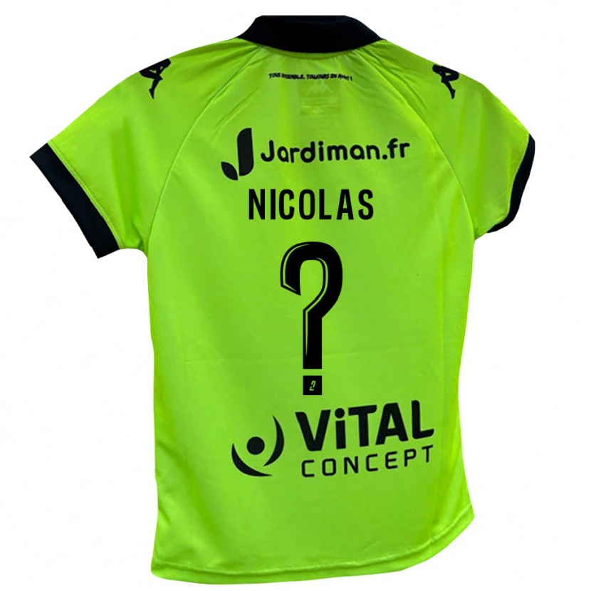 Danxen Men Corentin Nicolas #0 Neon Green Goalkeeper Jersey 2025/26 T-Shirt