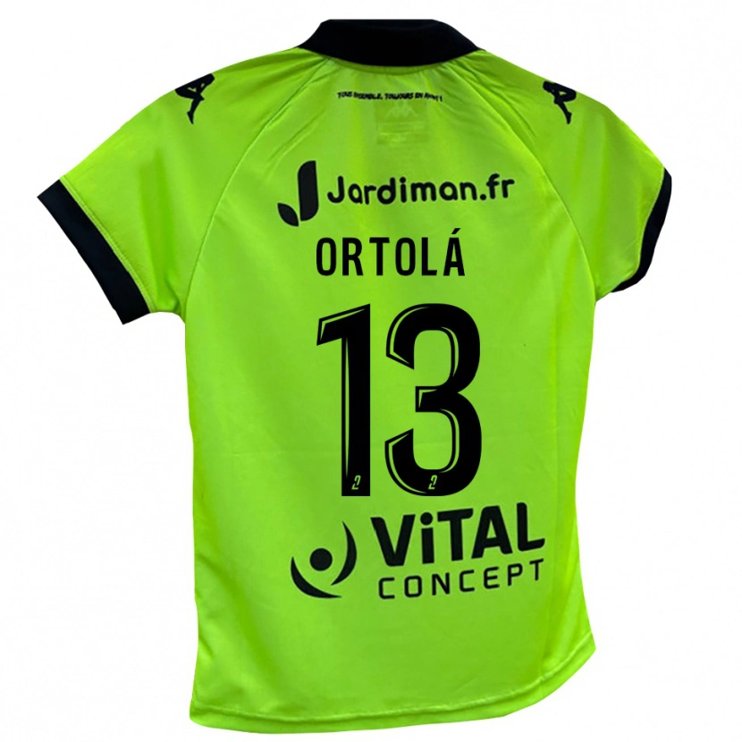 Danxen Men Adrián Ortolá #13 Neon Green Goalkeeper Jersey 2025/26 T-Shirt