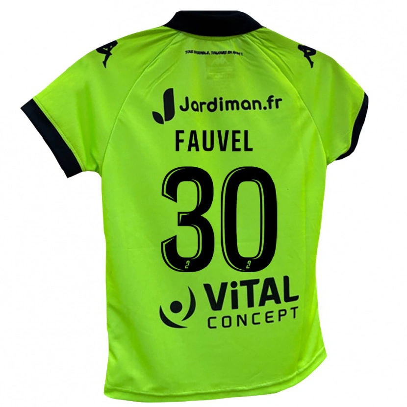 Danxen Men Agathe Fauvel #30 Neon Green Goalkeeper Jersey 2025/26 T-Shirt
