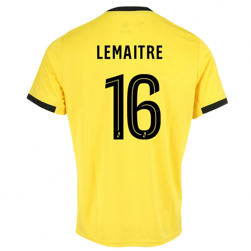 Danxen Men Nicolas Lemaître #16 Yellow Black Goalkeeper Jersey 2025/26 T-Shirt