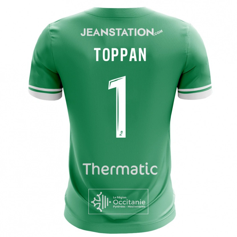 Danxen Men Mae Toppan #1 Green White Goalkeeper Jersey 2025/26 T-Shirt