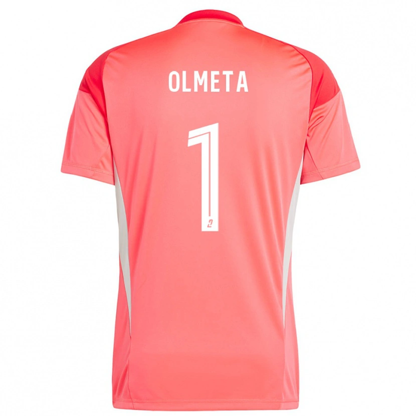 Danxen Men Lisandru Olmeta #1 Orange Red White Goalkeeper Jersey 2025/26 T-Shirt
