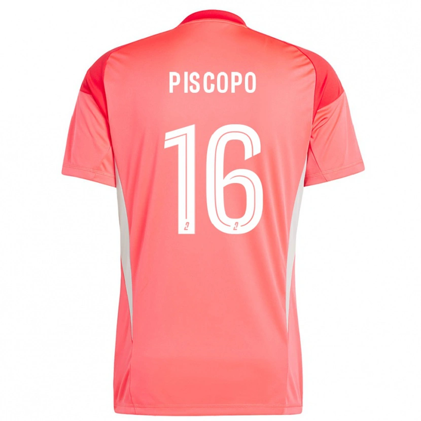 Danxen Men Ange Piscopo #16 Orange Red White Goalkeeper Jersey 2025/26 T-Shirt
