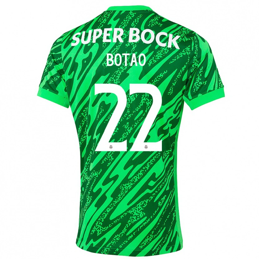 Danxen Men Martim Botão #22 Green White Goalkeeper Jersey 2025/26 T-Shirt