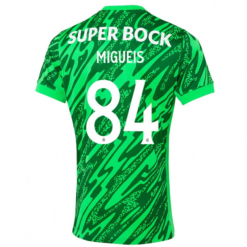 Danxen Men Pedro Miguéis #84 Green White Goalkeeper Jersey 2025/26 T-Shirt