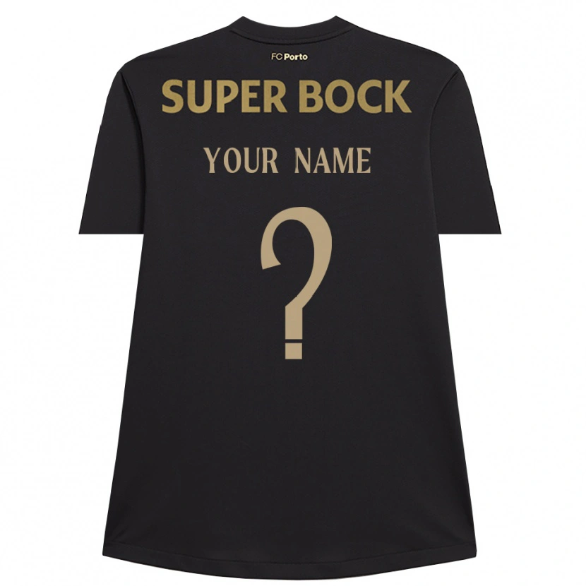 Danxen Men FC Porto Black Brown Goalkeeper Jersey 2025/26 T-Shirt