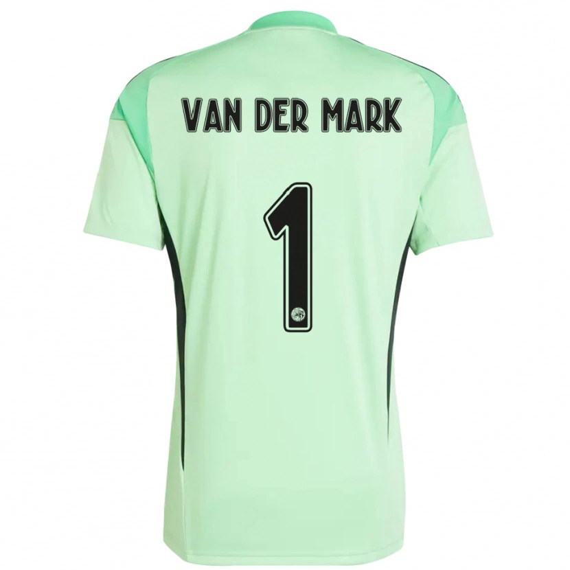 Danxen Men Jesper van der Mark #1 Light Green Black Goalkeeper Jersey 2025/26 T-Shirt