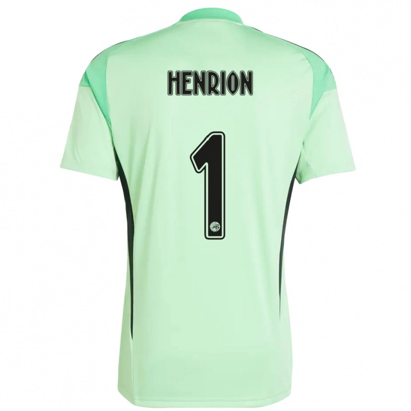 Danxen Men Martin Henrion #1 Light Green Black Goalkeeper Jersey 2025/26 T-Shirt