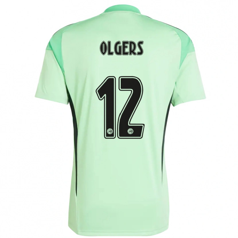 Danxen Men Guus Olgers #12 Light Green Black Goalkeeper Jersey 2025/26 T-Shirt