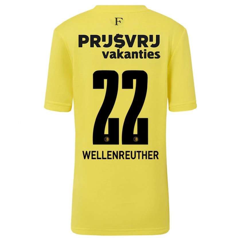 Danxen Men Timon Wellenreuther #22 Yellow Black Goalkeeper Jersey 2025/26 T-Shirt