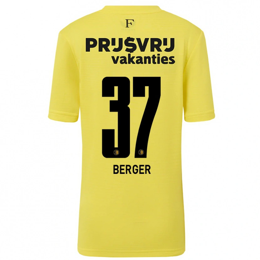 Danxen Men Mannou Berger #37 Yellow Black Goalkeeper Jersey 2025/26 T-Shirt