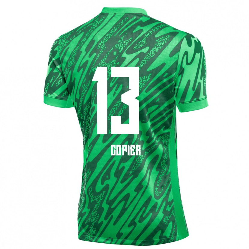 Danxen Men Febe Copier #13 Green White Goalkeeper Jersey 2025/26 T-Shirt