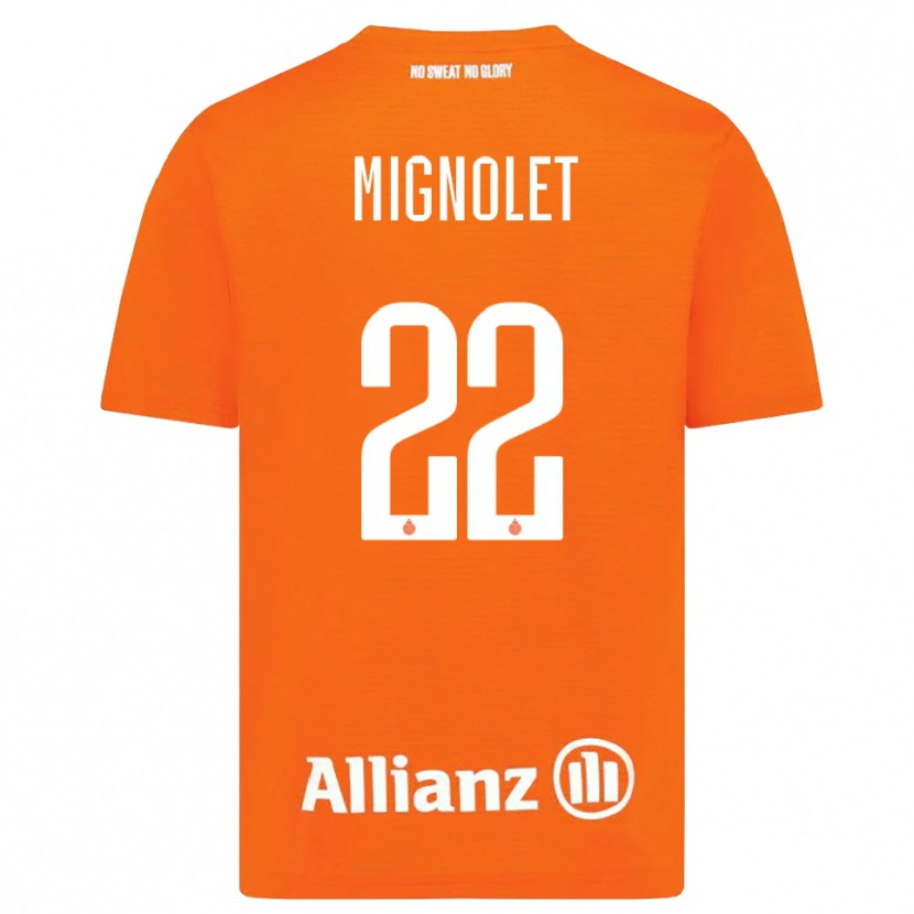 Danxen Men Simon Mignolet #22 Orange White Goalkeeper Jersey 2025/26 T-Shirt