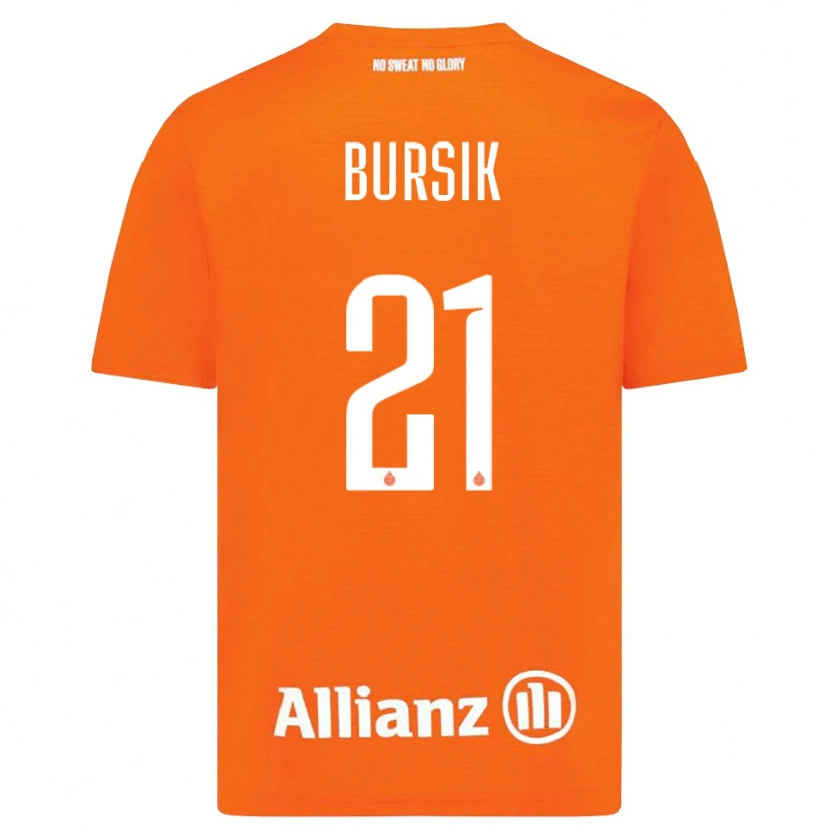 Danxen Men Josef Bursik #21 Orange White Goalkeeper Jersey 2025/26 T-Shirt