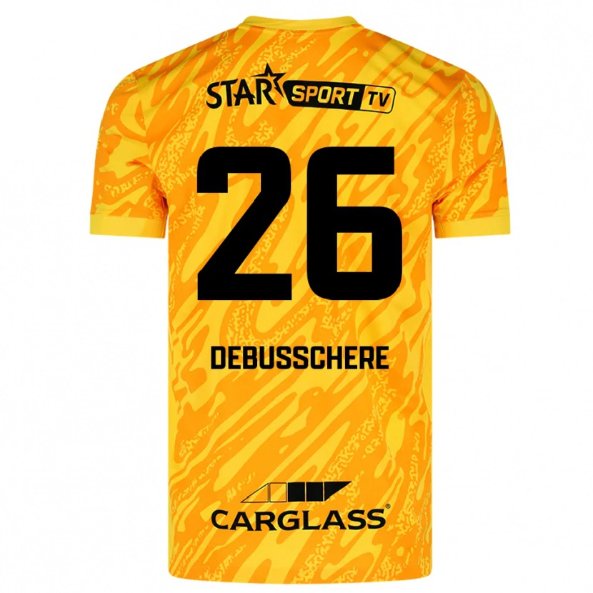 Danxen Men Vic Debusschere #26 Orange Yellow Black Goalkeeper Jersey 2025/26 T-Shirt