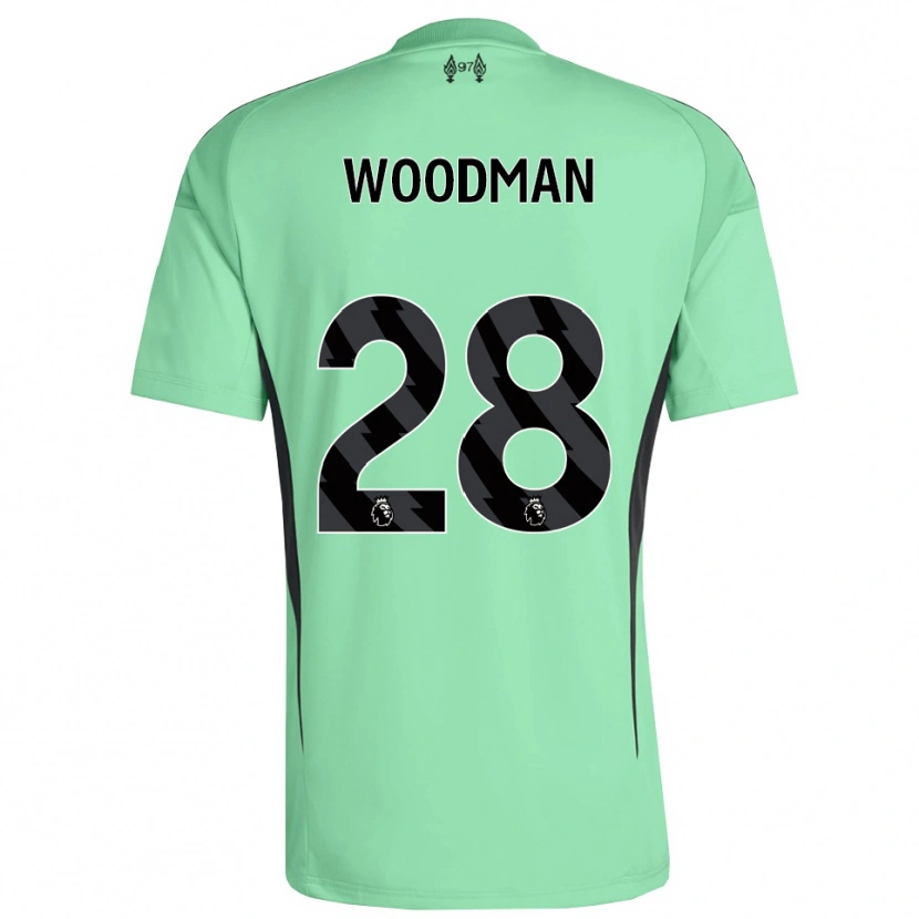 Danxen Men Freddie Woodman #28 Aquamarine Goalkeeper Jersey 2025/26 T-Shirt