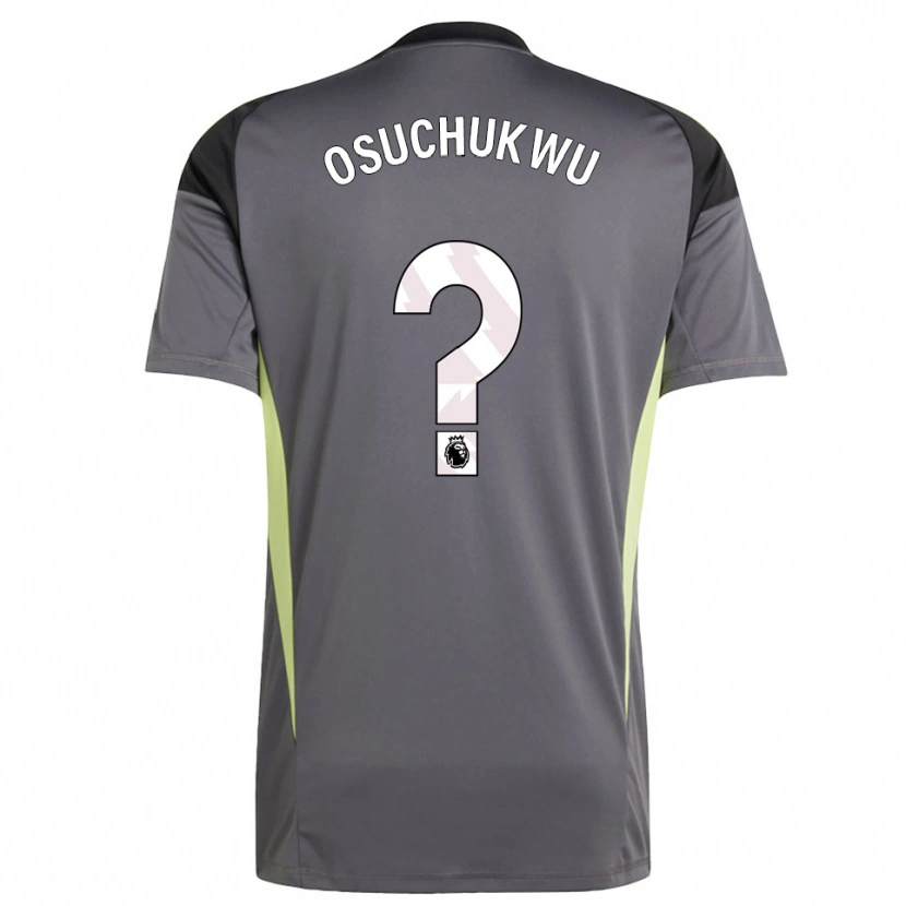 Danxen Men Darlington Osuchukwu #0 Dark Gray White Goalkeeper Jersey 2025/26 T-Shirt