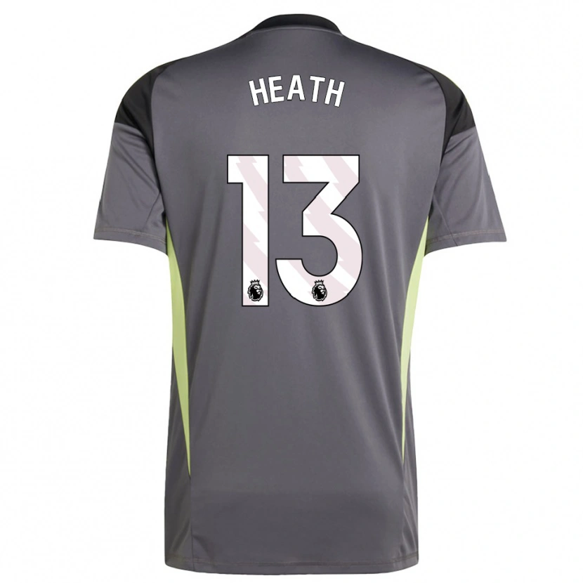 Danxen Men Fred Heath #13 Dark Gray White Goalkeeper Jersey 2025/26 T-Shirt