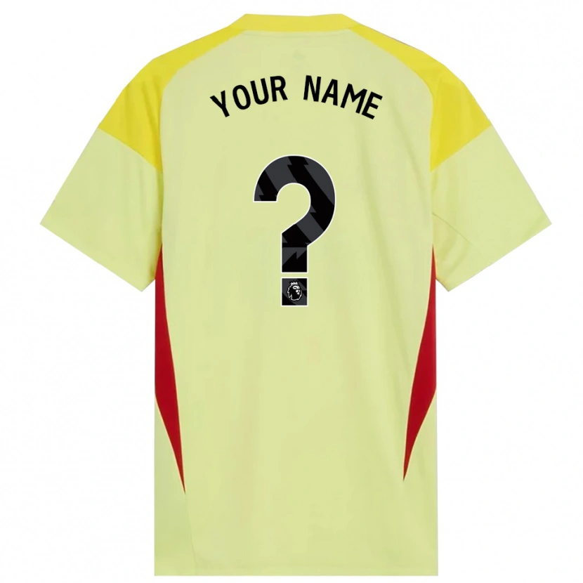 Danxen Men Arsenal FC Yellow Red Black Goalkeeper Jersey 2025/26 T-Shirt