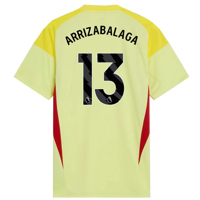 Danxen Men Kepa Arrizabalaga #13 Yellow Red Black Goalkeeper Jersey 2025/26 T-Shirt