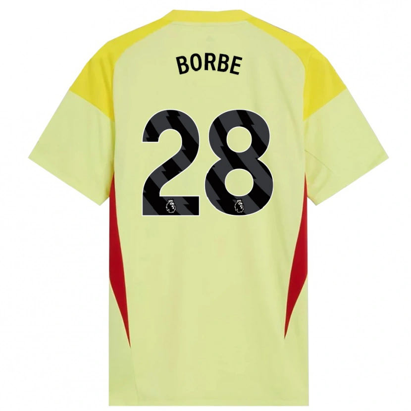 Danxen Men Anneke Borbe #28 Yellow Red Black Goalkeeper Jersey 2025/26 T-Shirt