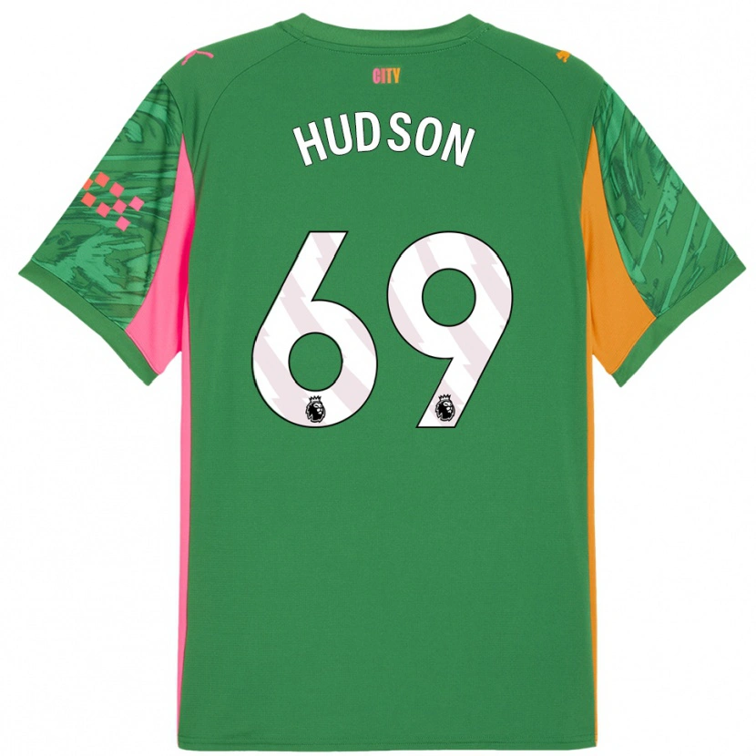 Danxen Men Max Hudson #69 Green Orange Goalkeeper Jersey 2025/26 T-Shirt