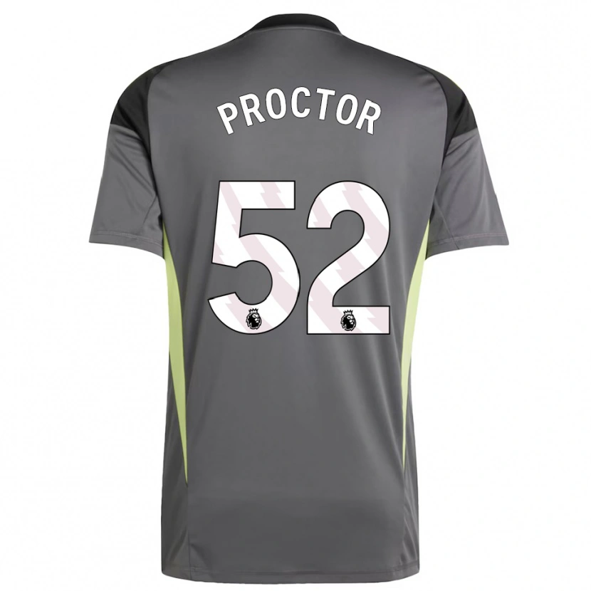 Danxen Men Sam Proctor #52 Dark Gray Black Goalkeeper Jersey 2025/26 T-Shirt