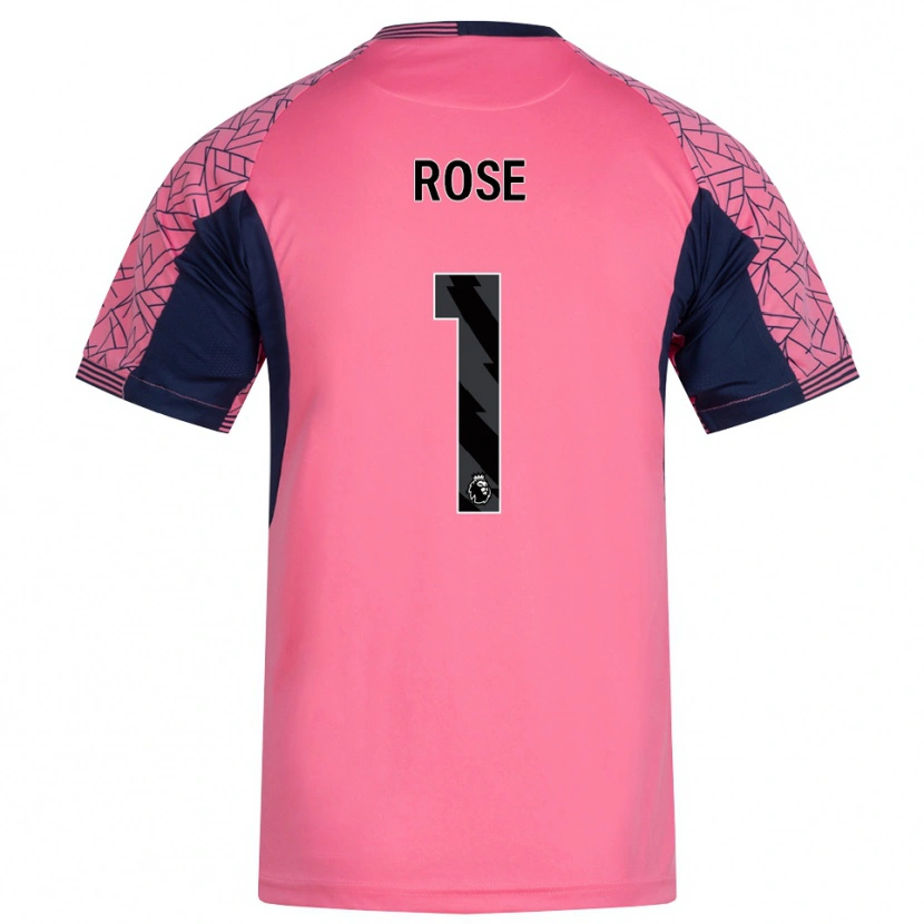 Danxen Men Reggie Rose #1 Pink Black Goalkeeper Jersey 2025/26 T-Shirt