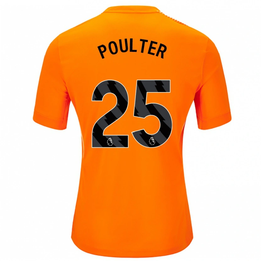 Danxen Men Hannah Poulter #25 Orange Black Goalkeeper Jersey 2025/26 T-Shirt