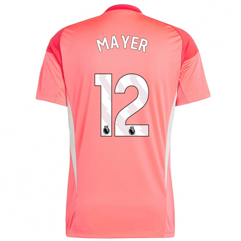 Danxen Men Oliver Mayer #12 Red White Goalkeeper Jersey 2025/26 T-Shirt