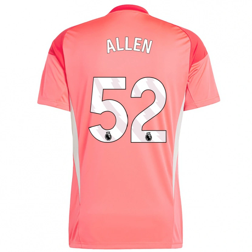 Danxen Men Michael Allen #52 Red White Goalkeeper Jersey 2025/26 T-Shirt