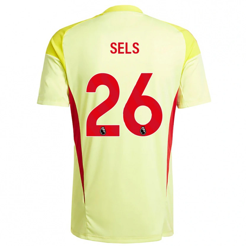 Danxen Men Matz Sels #26 Light Yellow Orange Goalkeeper Jersey 2025/26 T-Shirt