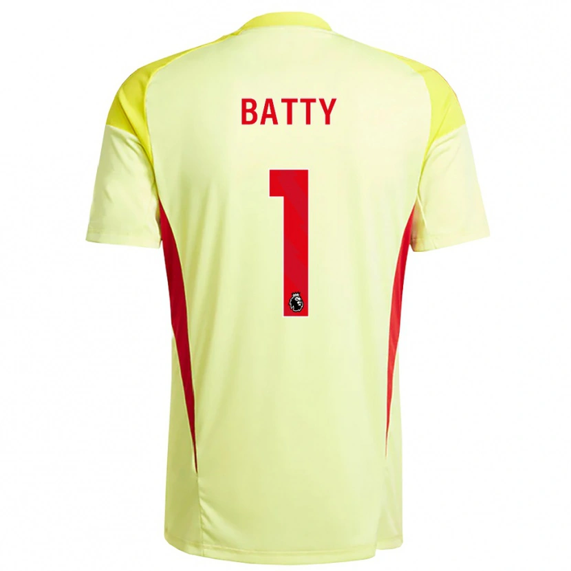 Danxen Men Emily Batty #1 Light Yellow Orange Goalkeeper Jersey 2025/26 T-Shirt