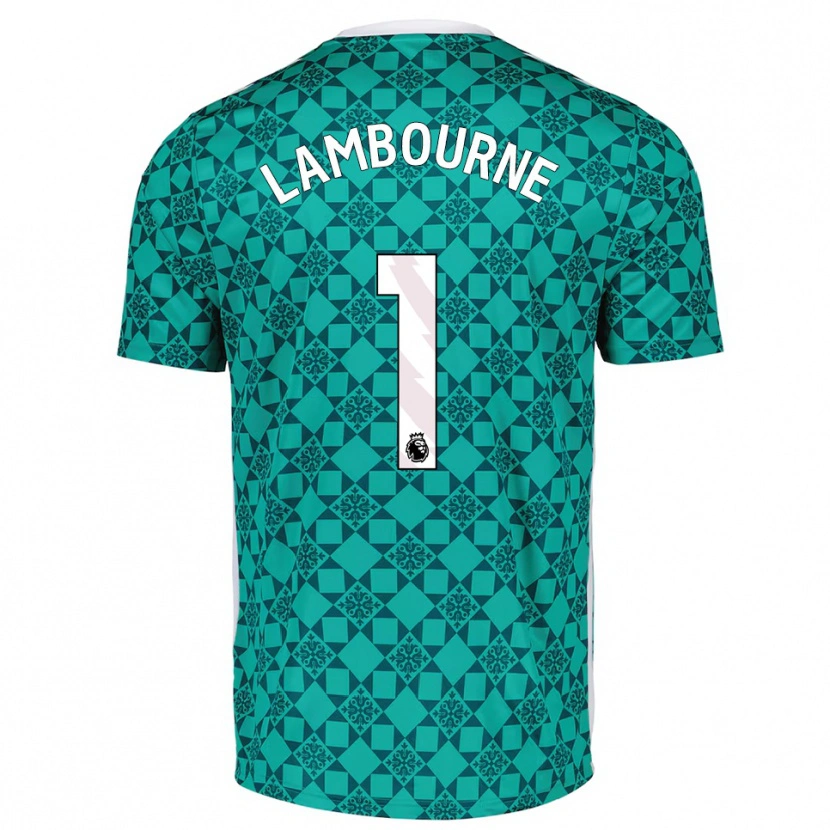 Danxen Men Demi Lambourne #1 Green White Goalkeeper Jersey 2025/26 T-Shirt
