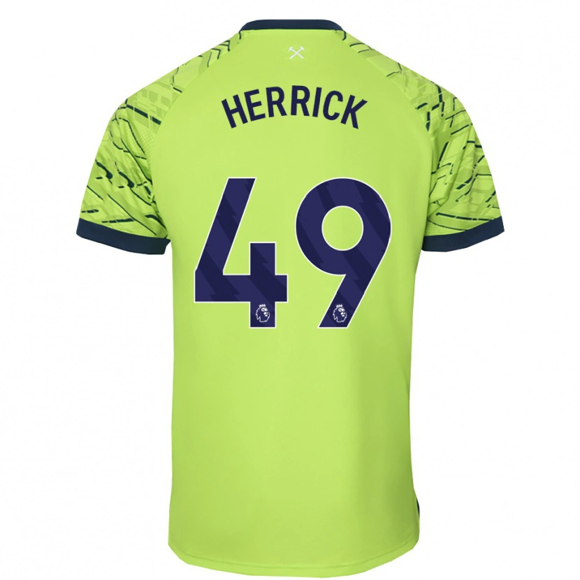 Danxen Men Finlay Herrick #49 Fluorescent Green Goalkeeper Jersey 2025/26 T-Shirt