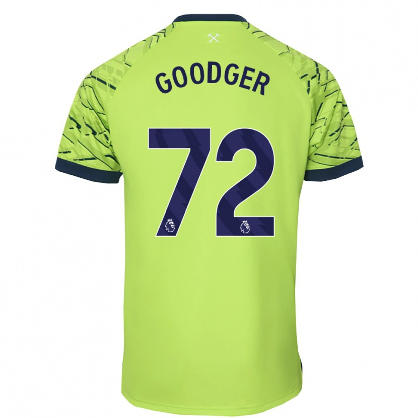 Danxen Men Tommy Goodger #72 Fluorescent Green Goalkeeper Jersey 2025/26 T-Shirt