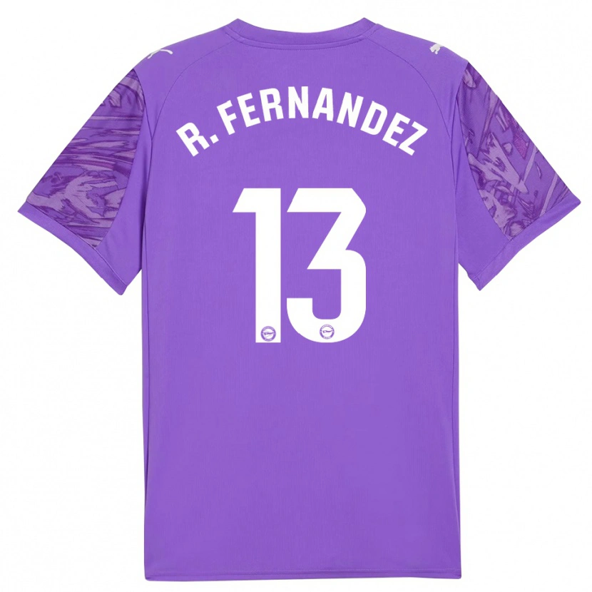Danxen Men Raúl Fernández #13 Purple White Goalkeeper Jersey 2025/26 T-Shirt