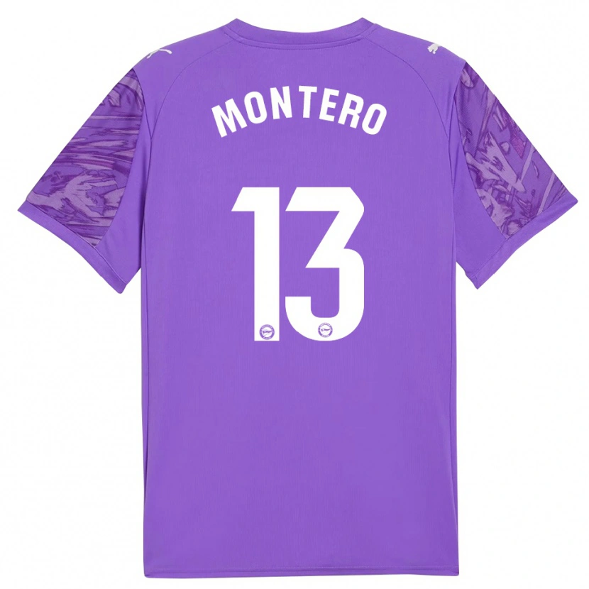 Danxen Men Rubén Montero #13 Purple White Goalkeeper Jersey 2025/26 T-Shirt