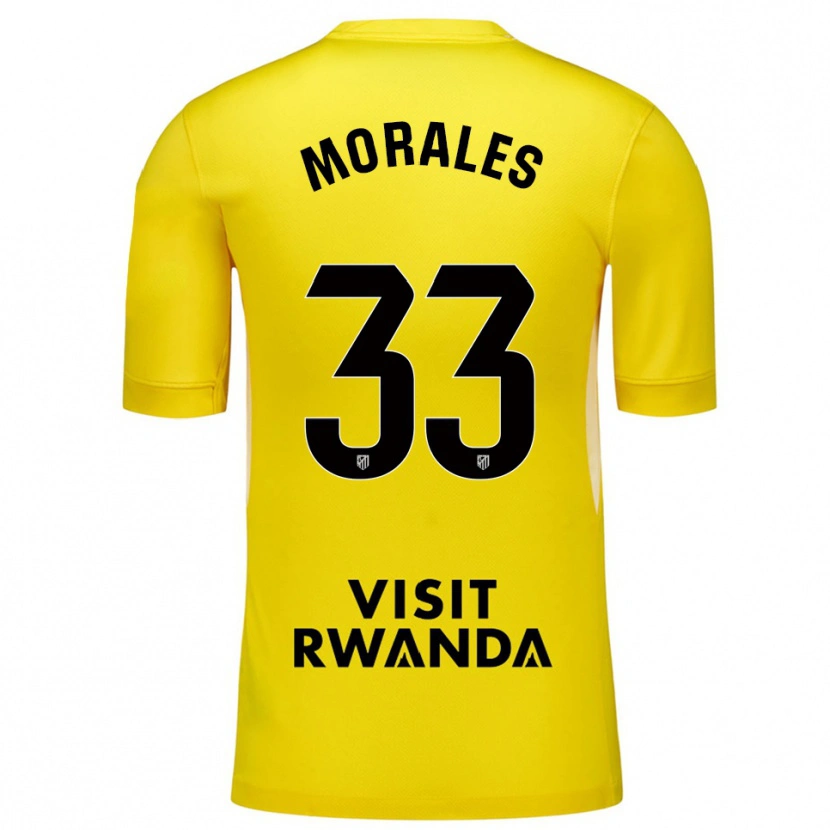 Danxen Men Luismi Morales #33 Yellow Black Goalkeeper Jersey 2025/26 T-Shirt