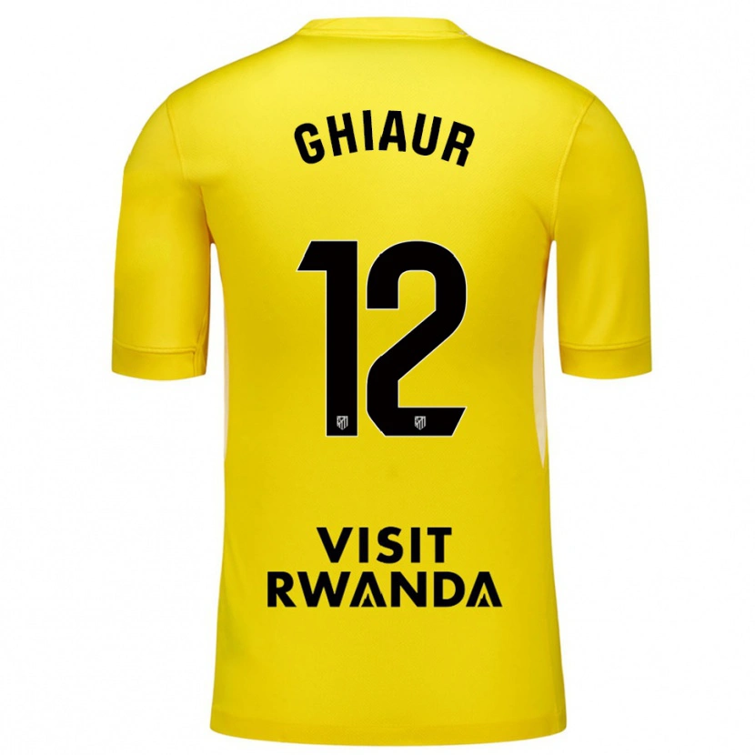 Danxen Men Octavian Ghiaur #12 Yellow Black Goalkeeper Jersey 2025/26 T-Shirt