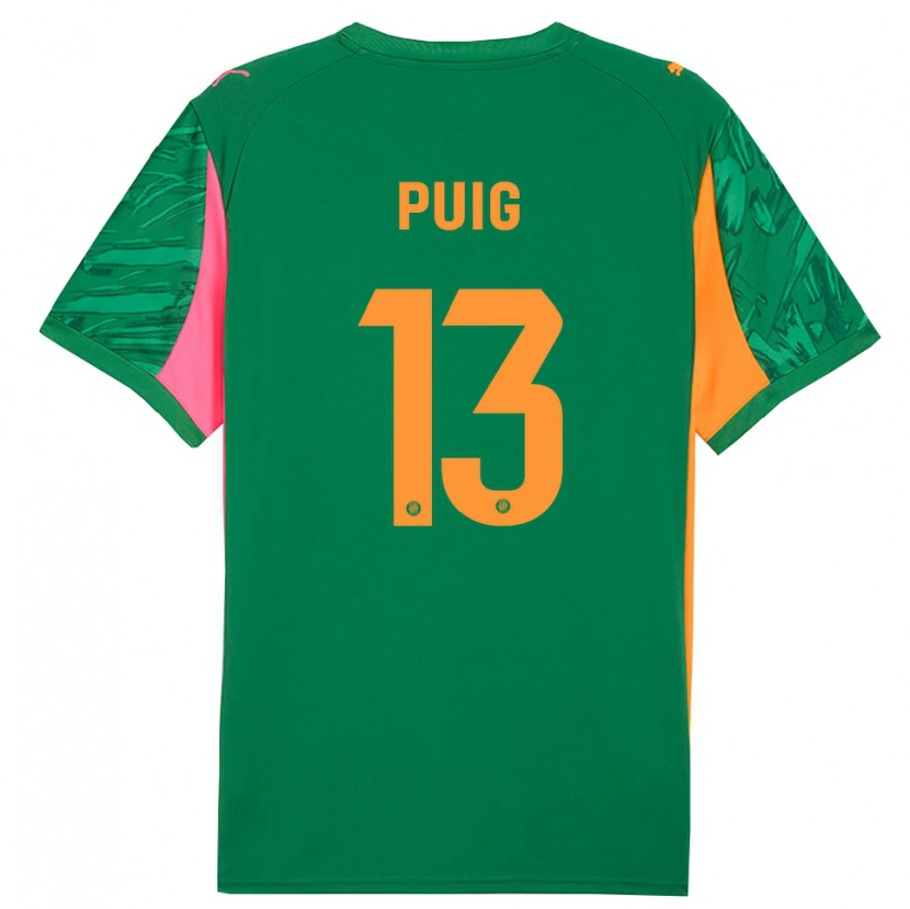 Danxen Men Sergi Puig #13 Green Orange Goalkeeper Jersey 2025/26 T-Shirt