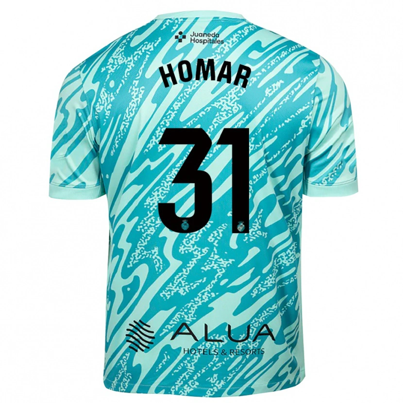 Danxen Men Gaspar Homar #31 Cyan Black Goalkeeper Jersey 2025/26 T-Shirt