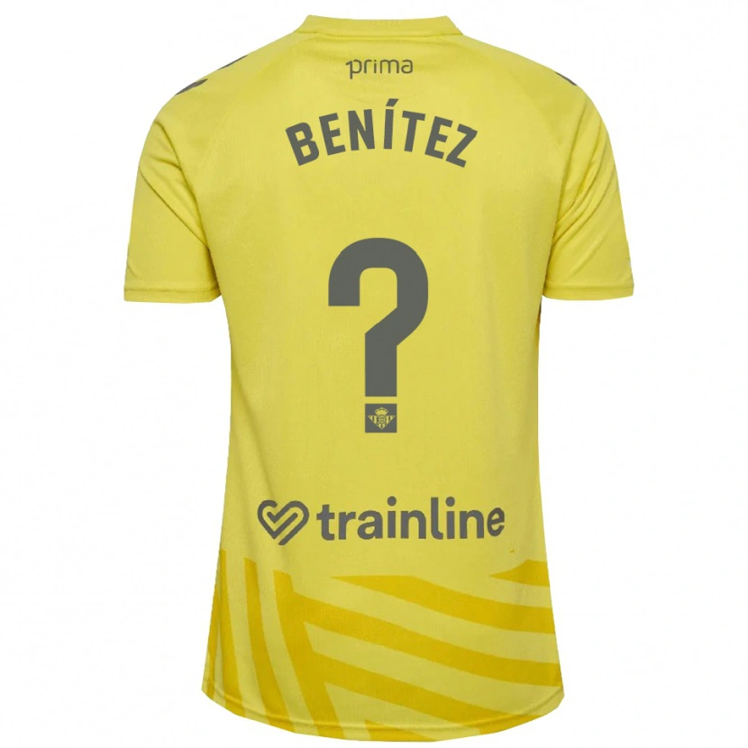 Danxen Men David Benítez #0 Yellow Gray Goalkeeper Jersey 2025/26 T-Shirt