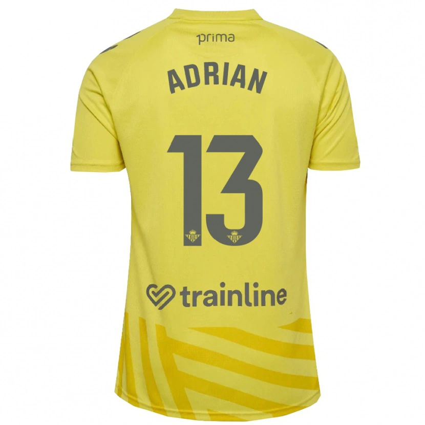 Danxen Men Adrián #13 Yellow Gray Goalkeeper Jersey 2025/26 T-Shirt