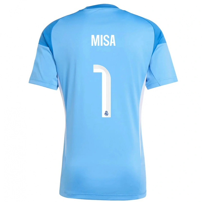 Danxen Men Misa Rodríguez #1 Sky Blue White Goalkeeper Jersey 2025/26 T-Shirt