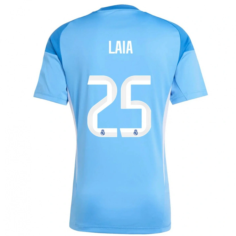 Danxen Men Laia López De La Morena #25 Sky Blue White Goalkeeper Jersey 2025/26 T-Shirt
