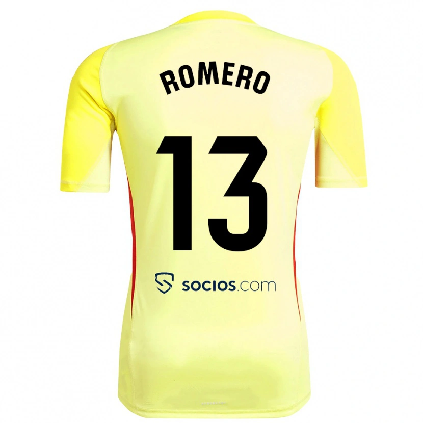 Danxen Men Rafael Romero #13 Yellow Red Black Goalkeeper Jersey 2025/26 T-Shirt